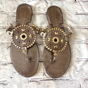 Jack Rogers Sparkle Jelly Flip Flops